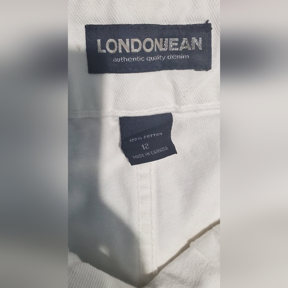 LONDONJEAN Women's White Wide Leg Jeans - Picture 7 of 7